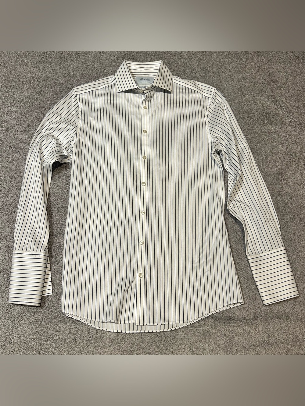 Charles Tyrwhitt Extra Slim Fit Dress Shirt Stripe Non-Iron 15.5 32 Mens Shirt